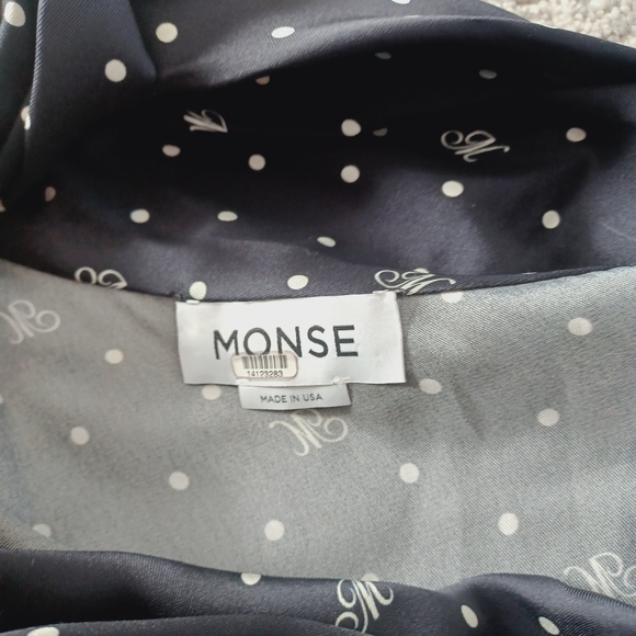 MONSE Long Sleeve Tie Neck Fringe - Picture 13 of 17